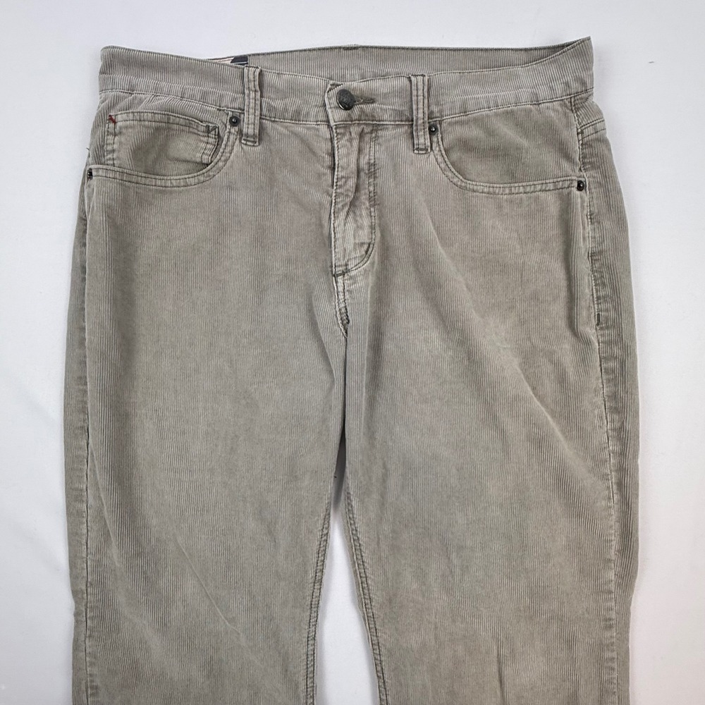Marine Layer Cambridge Cord Mens 32x32 Taupe Grey Straight Leg Corduroy Pants